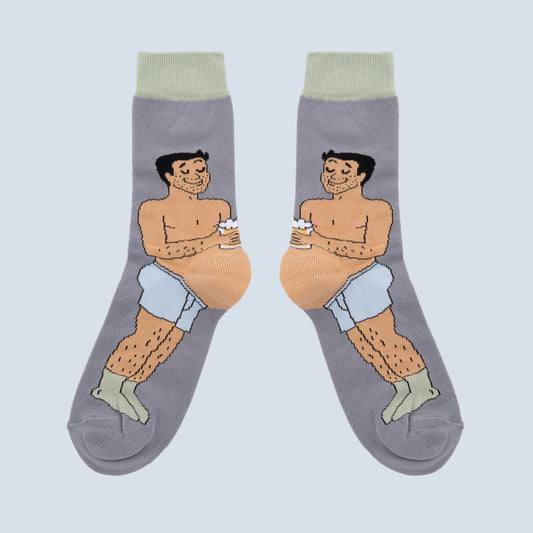 Chaussettes Bidon Bière - Noir - Coucou Suzette