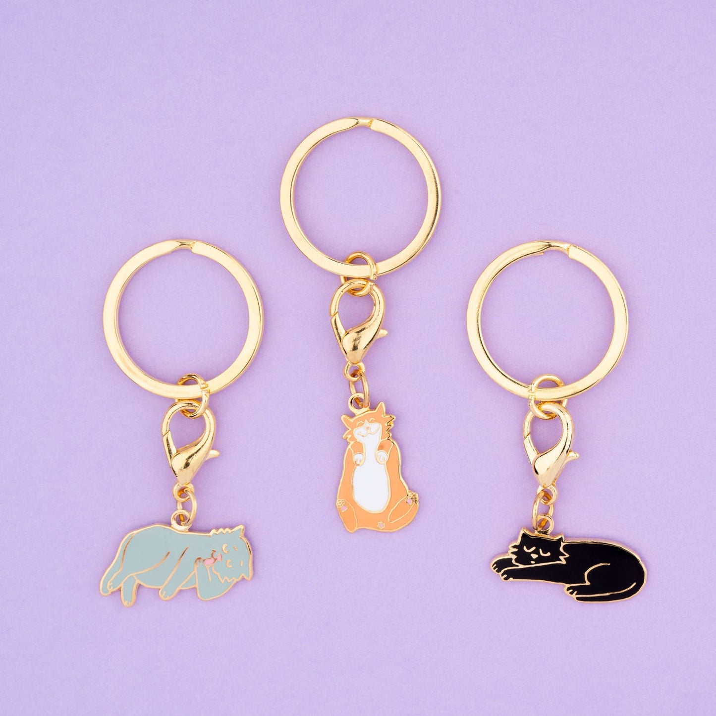 Porte-clé / Médaille Chat Noir - Coucou Suzette