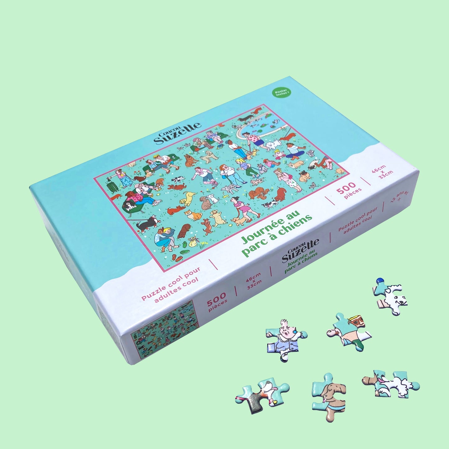 Puzzle Journée au Parc à chiens - Coucou Suzette