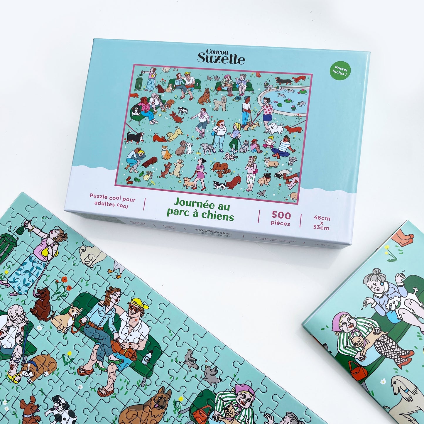 Puzzle Journée au Parc à chiens - Coucou Suzette