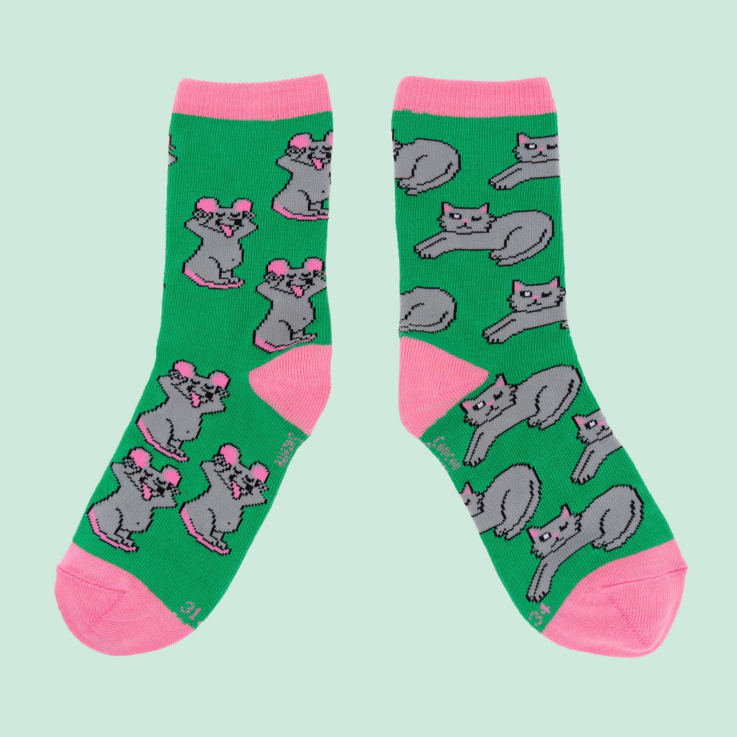 Chaussettes Chat & Souris Nananère - Enfant - Coucou Suzette