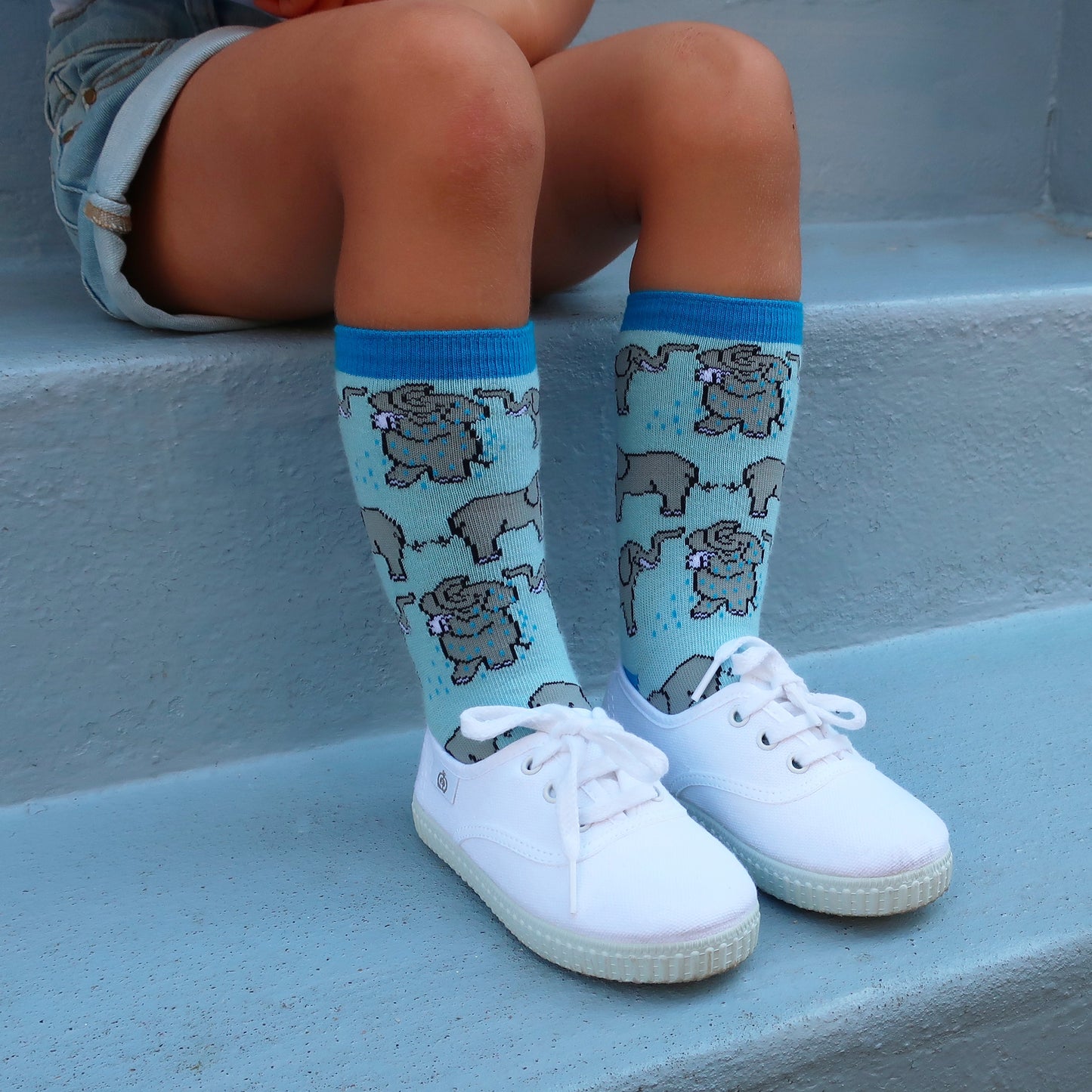 Chaussettes Douche Eléphant - Enfant - Coucou Suzette