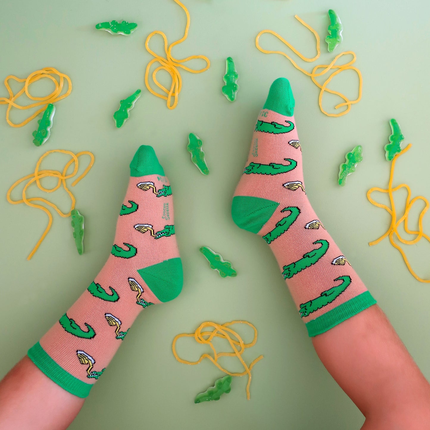 Chaussettes Croco fan de Pâtes - Enfant - Coucou Suzette