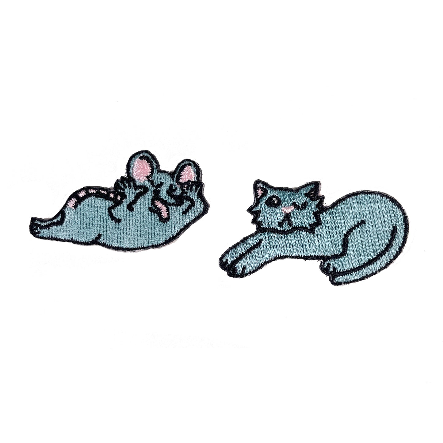 Duo écussons Chat & Souris Nananère - Coucou Suzette