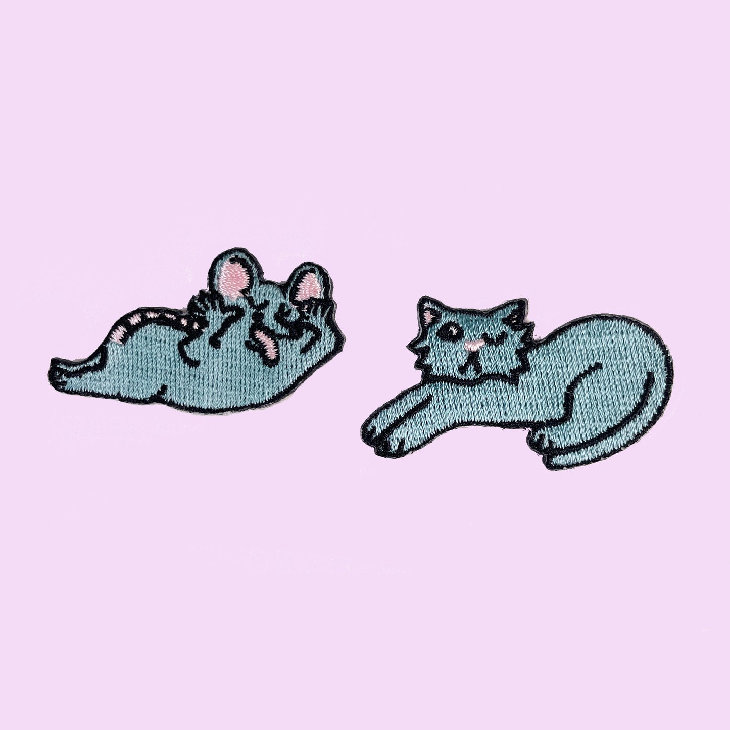 Duo écussons Chat & Souris Nananère - Coucou Suzette