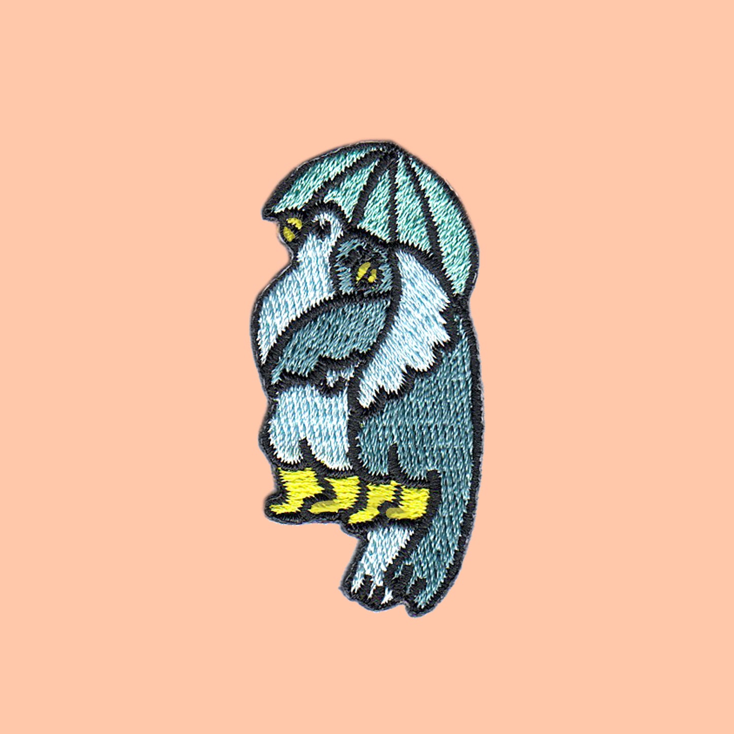Ecusson Pigeons Parapluie