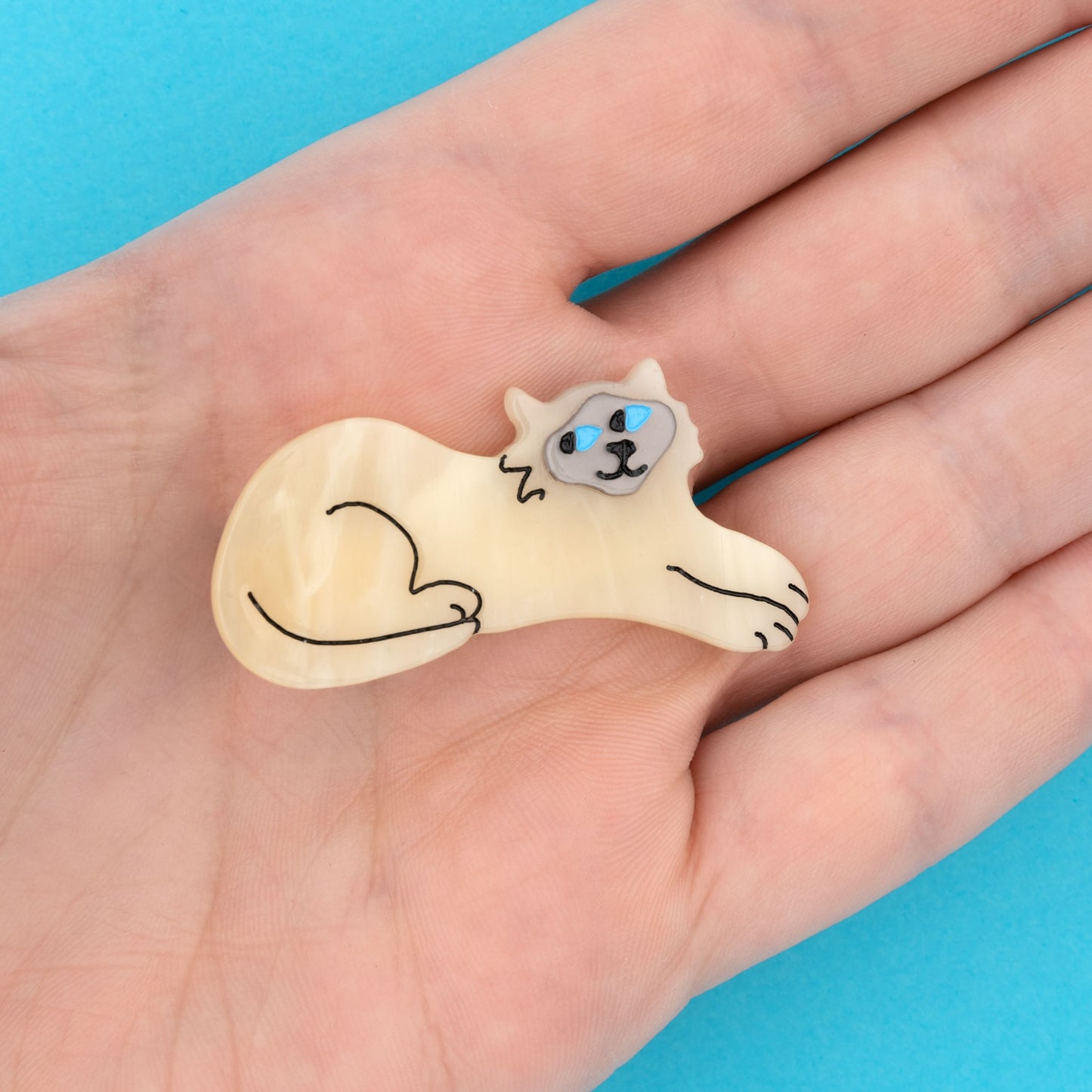 Barrette Chat Siamois - Coucou Suzette