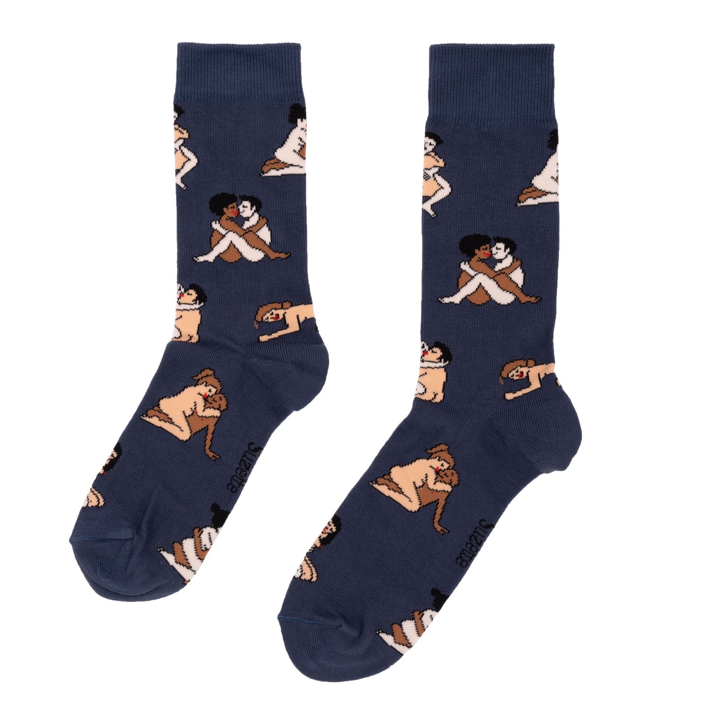 Chaussettes Kamasutra - Couples Heteros - Bleu - Coucou Suzette