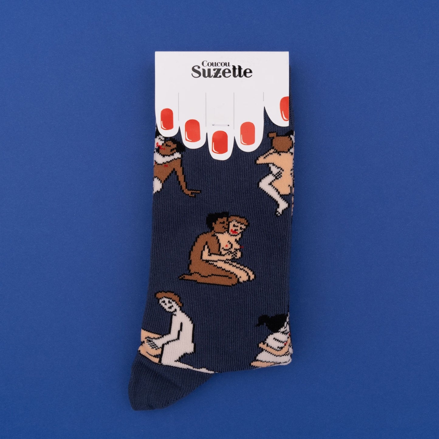 Chaussettes Kamasutra - Couples Heteros - Bleu - Coucou Suzette