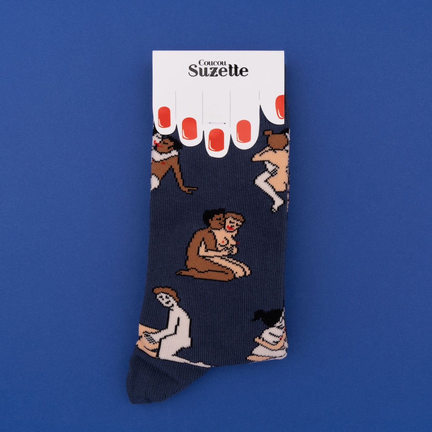 Chaussettes Kamasutra - Couples Heteros - Bleu - Coucou Suzette