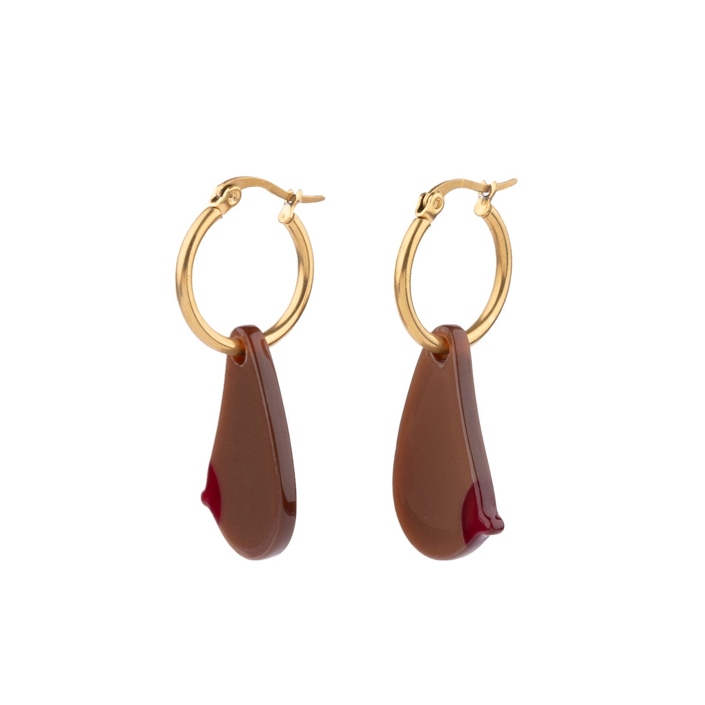 Boucles d'oreilles Sein - Noir - Coucou Suzette