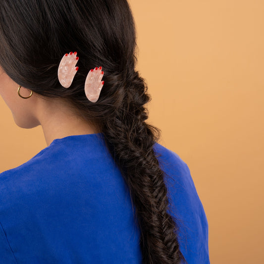 Barrette Main - Blanc - Coucou Suzette