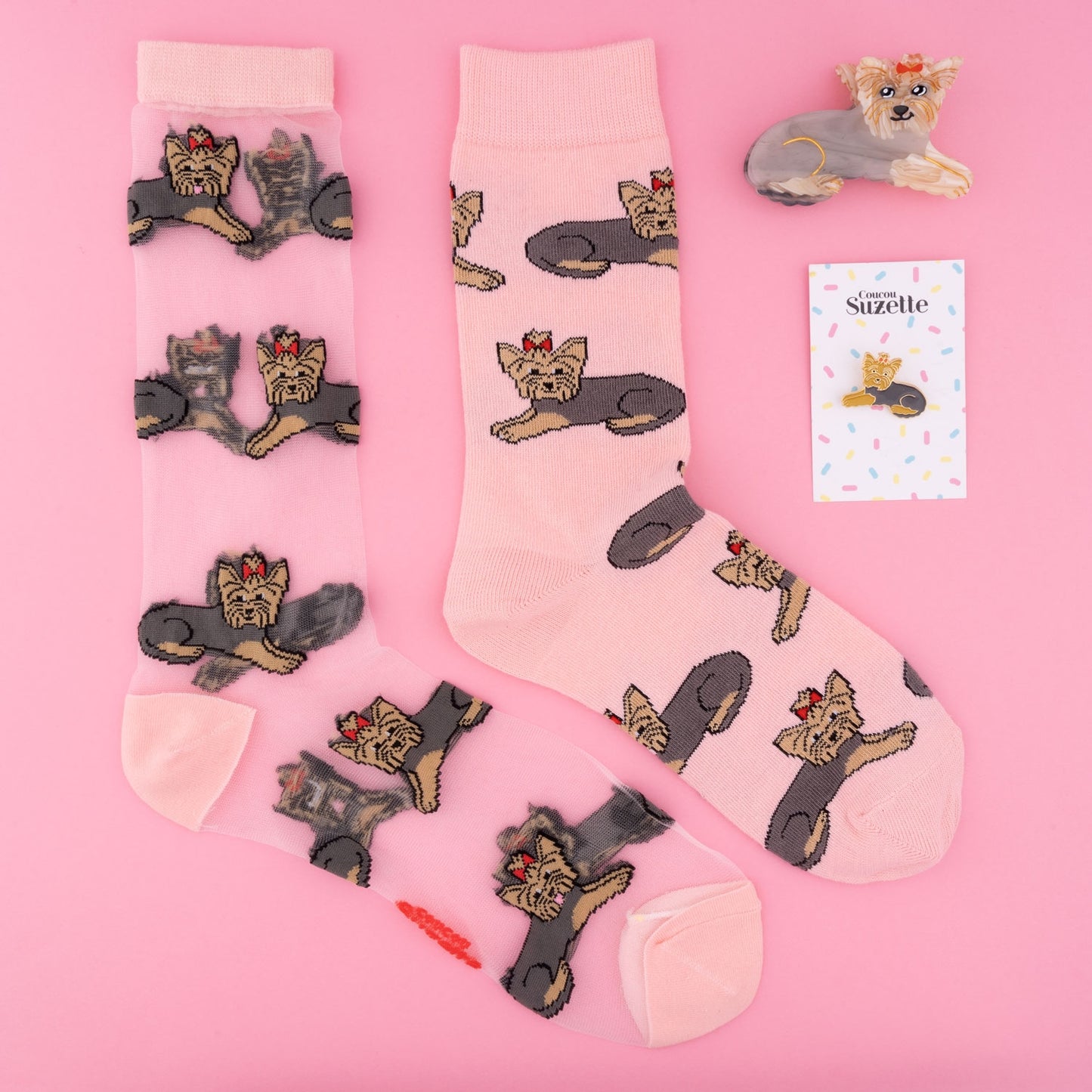 Chaussettes transparentes Yorkshire - Coucou Suzette
