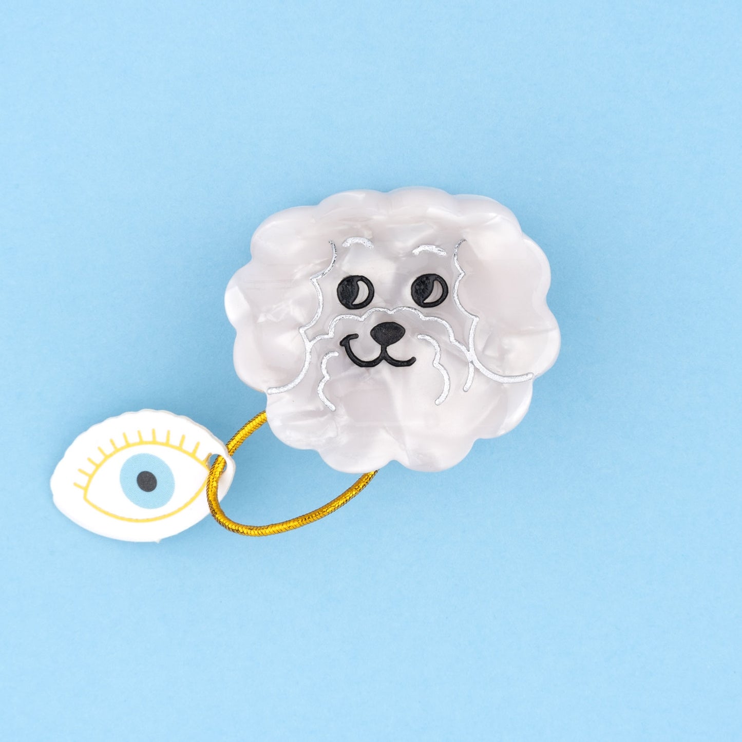 Mini pince à cheveux Bichon