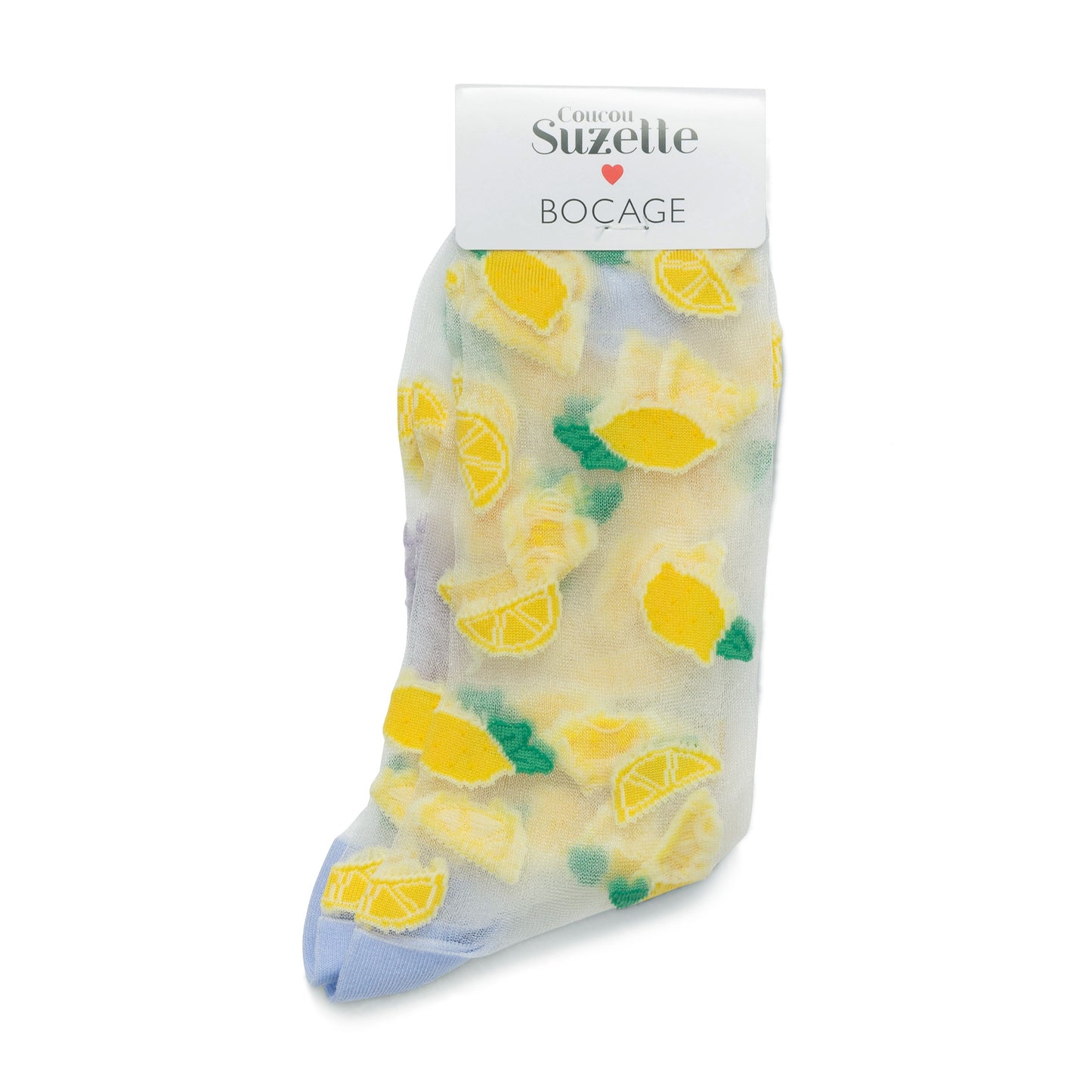 Chaussettes transparentes Citron