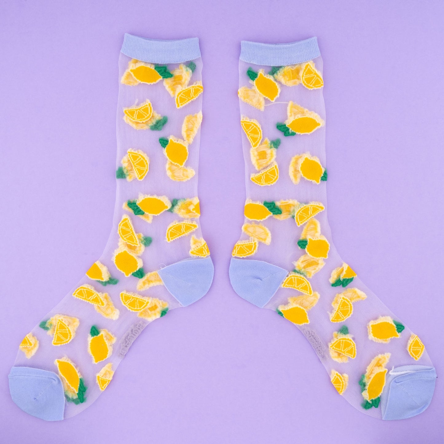 Chaussettes transparentes Citron