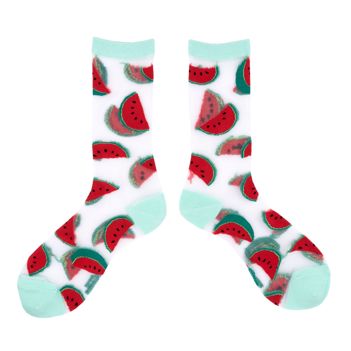 Chaussettes transparentes Pastèque - Coucou Suzette