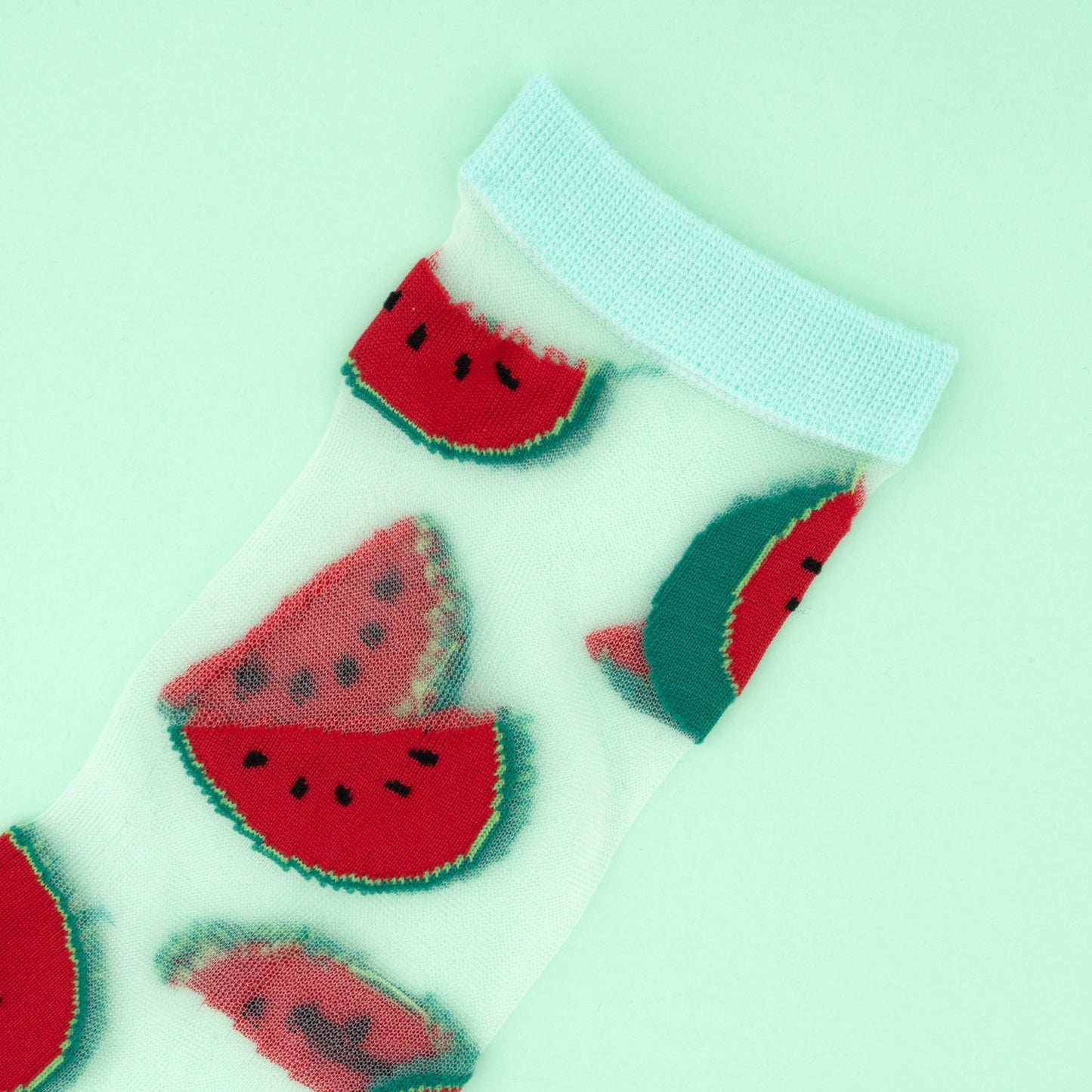 Chaussettes transparentes Pastèque - Coucou Suzette