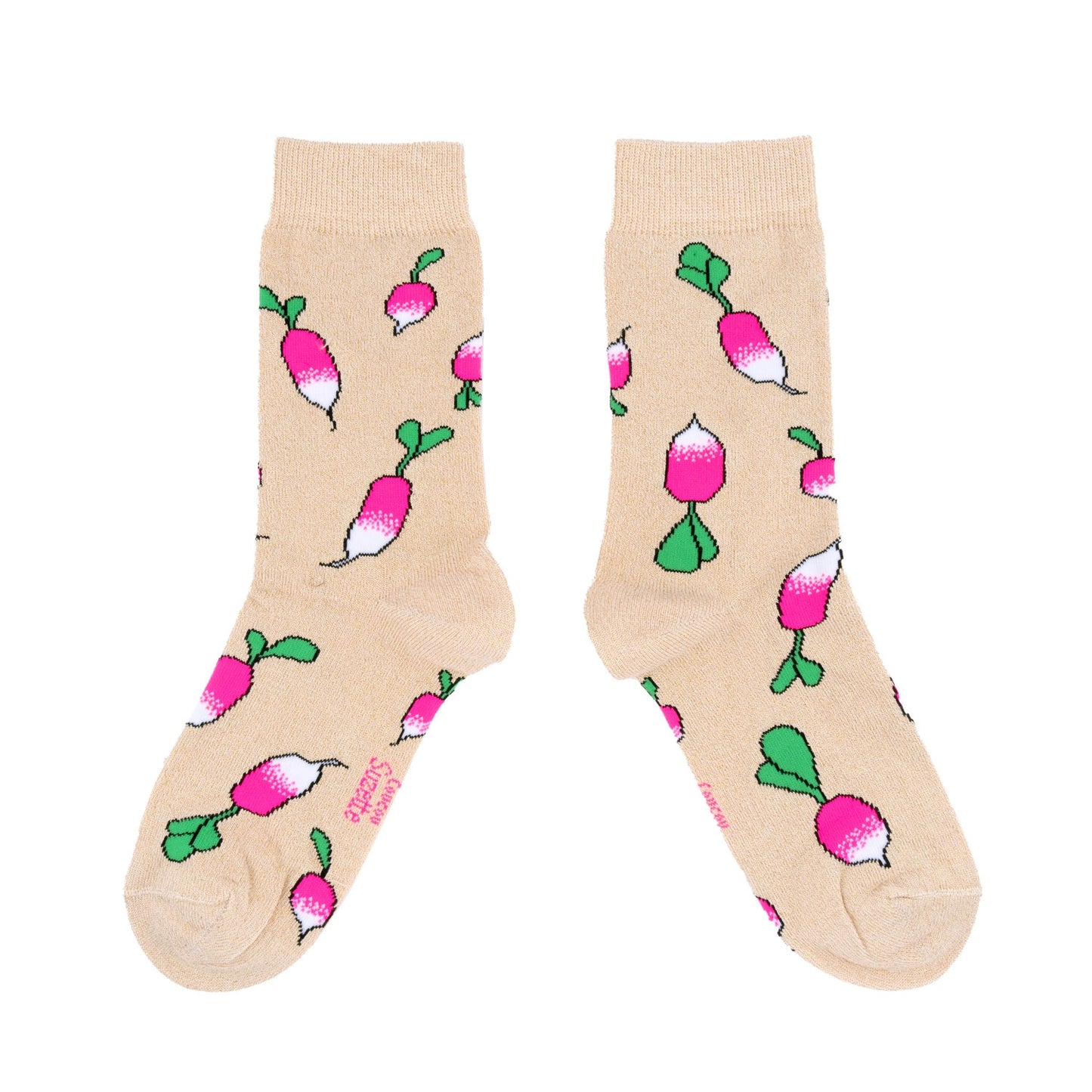 Chaussettes à paillettes Radis - Coucou Suzette