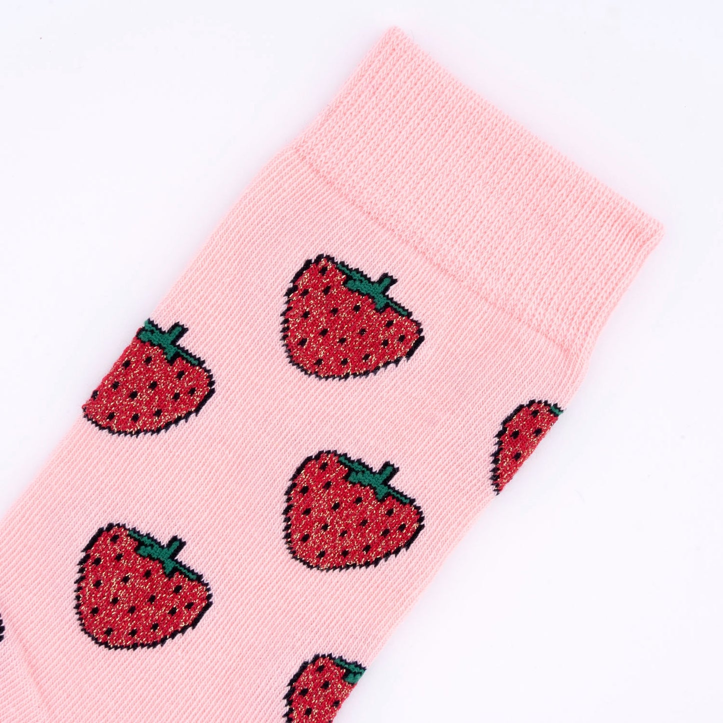 Chaussettes à paillettes Fraise - Coucou Suzette