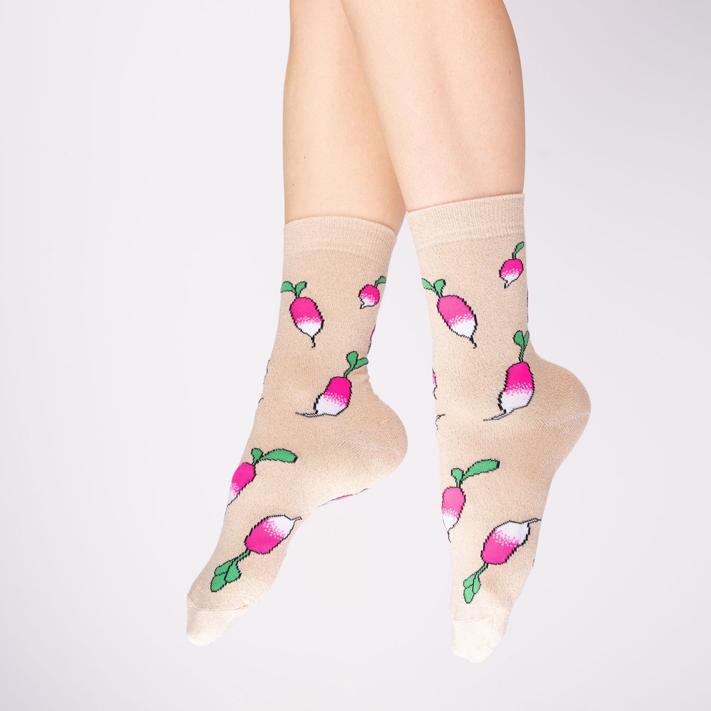Chaussettes à paillettes Radis - Coucou Suzette