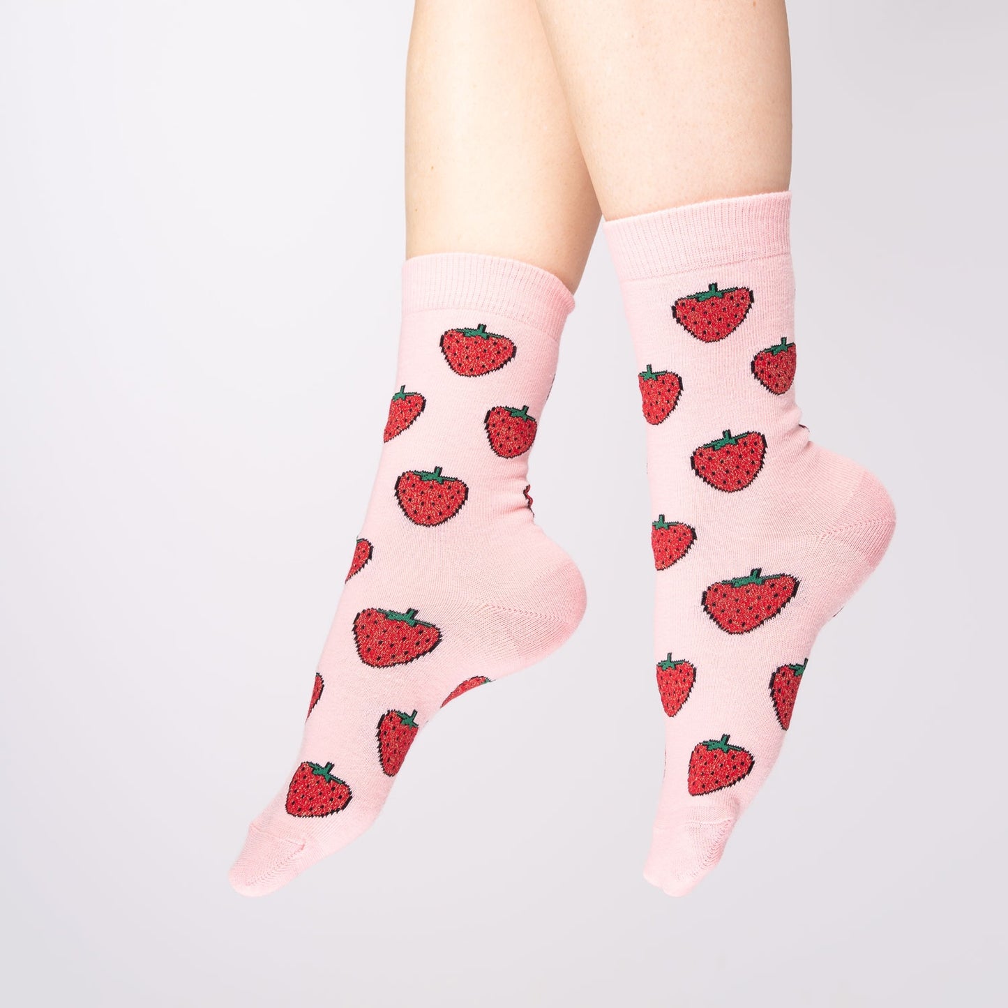 Chaussettes à paillettes Fraise - Coucou Suzette