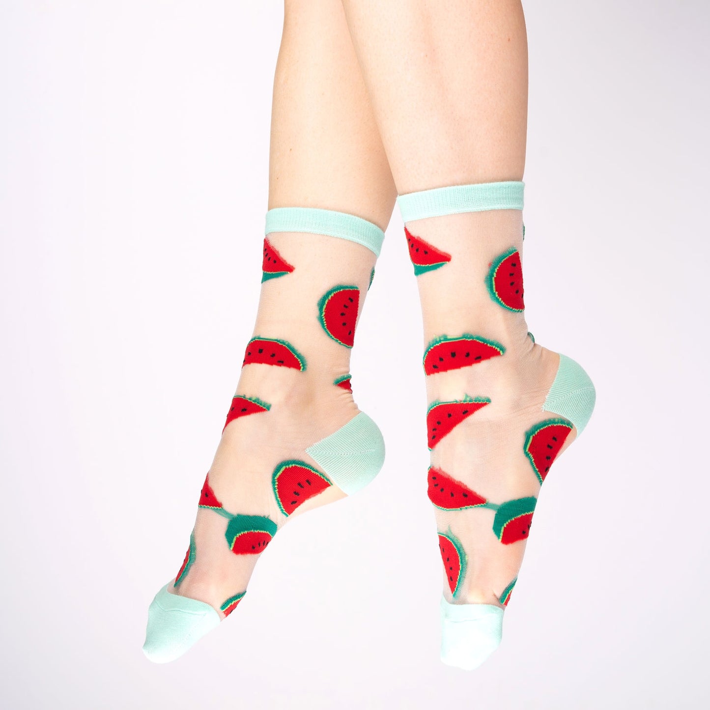 Chaussettes transparentes Pastèque - Coucou Suzette