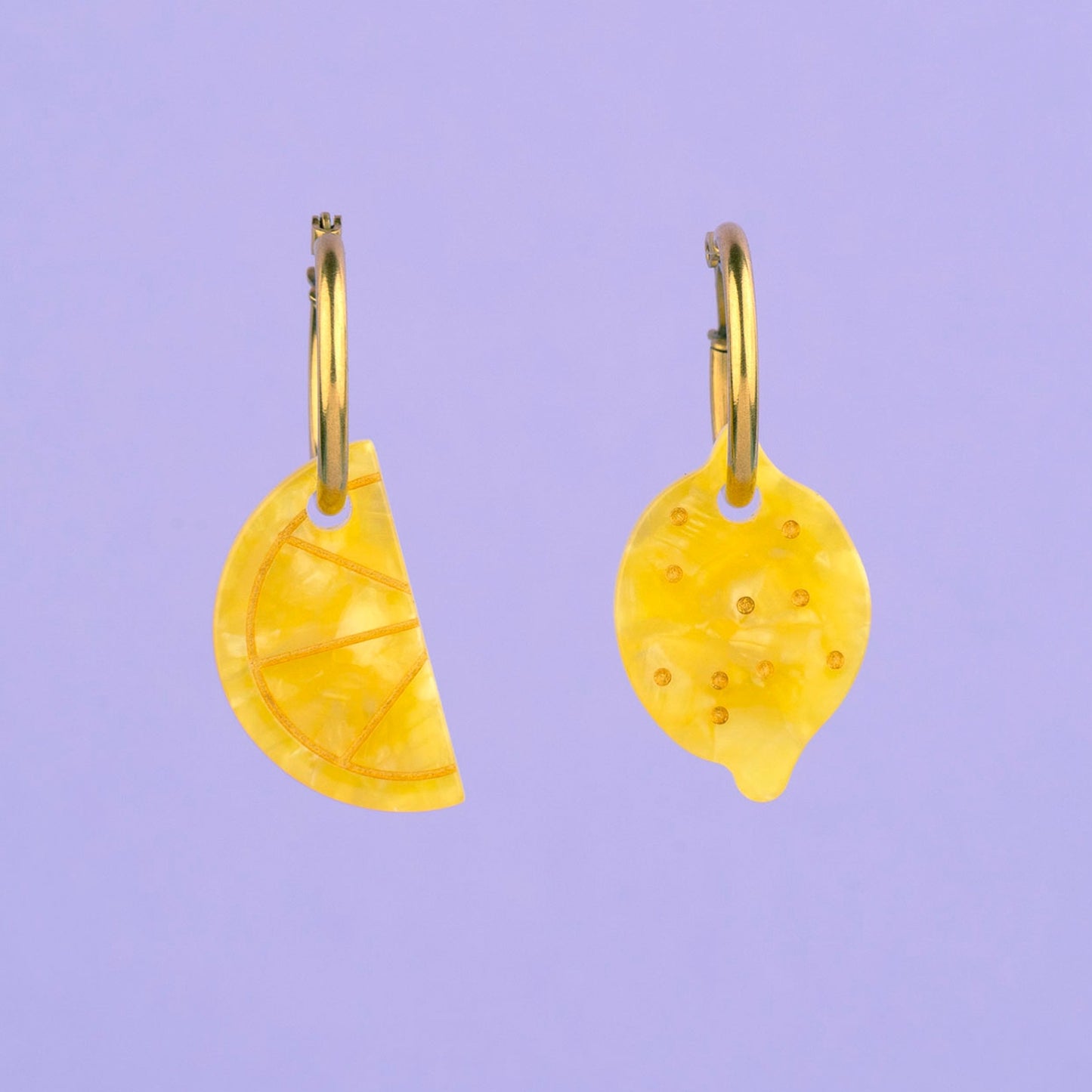 Boucles d'oreilles Citron