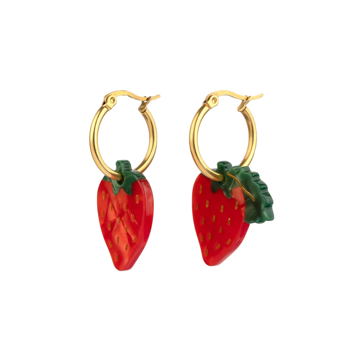 Boucles d'oreilles Fraise - Coucou Suzette