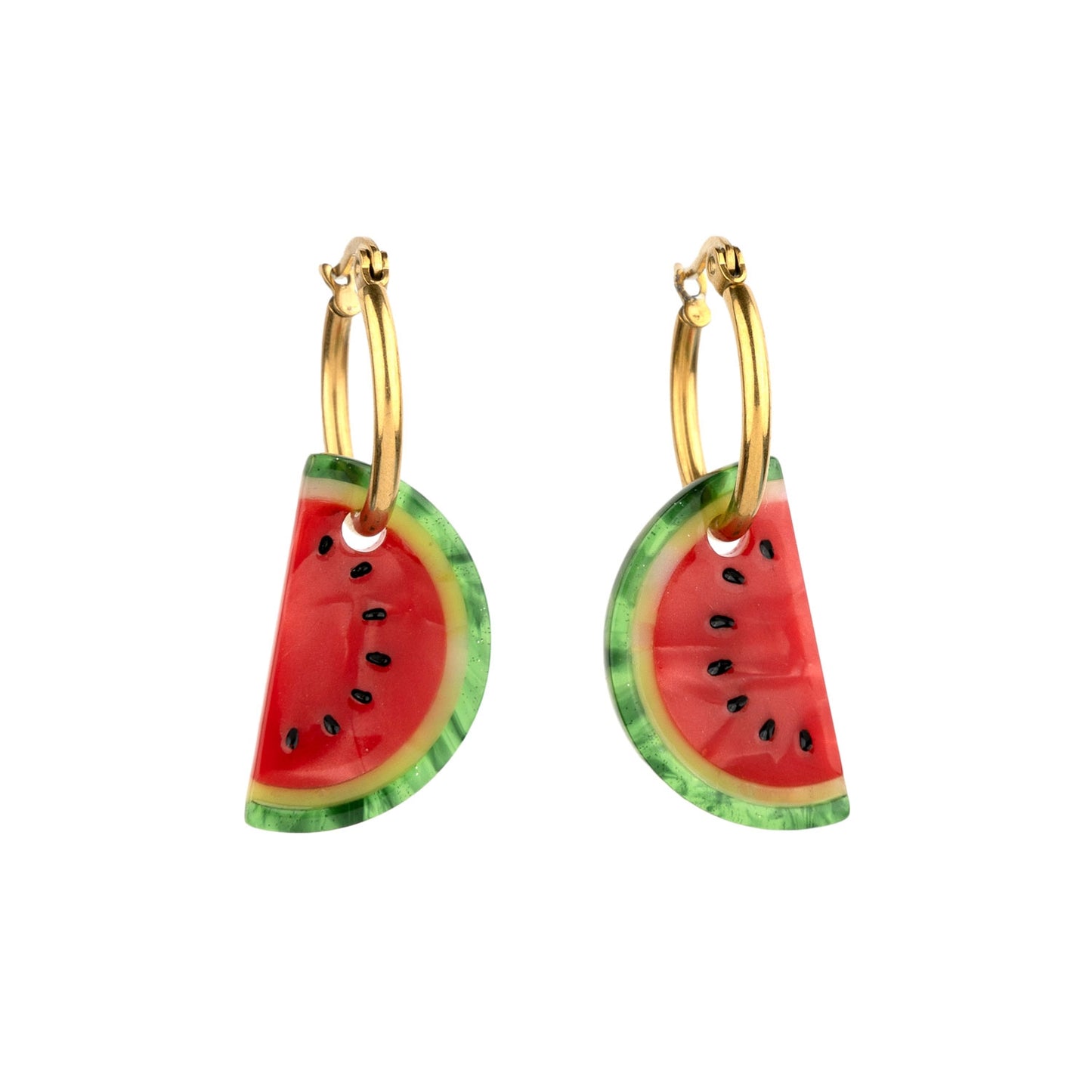 Boucles d'oreilles Pastèque - Coucou Suzette