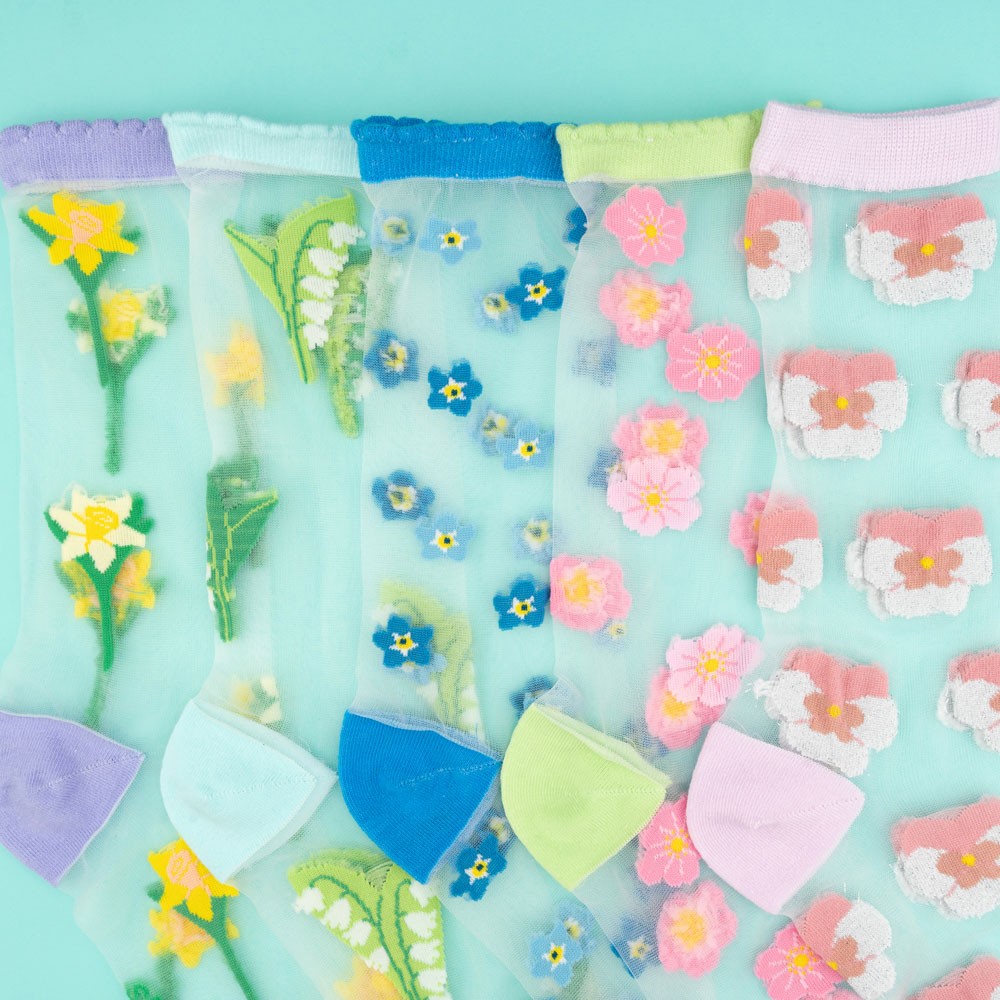 Chaussettes transparentes Myosotis - Coucou Suzette