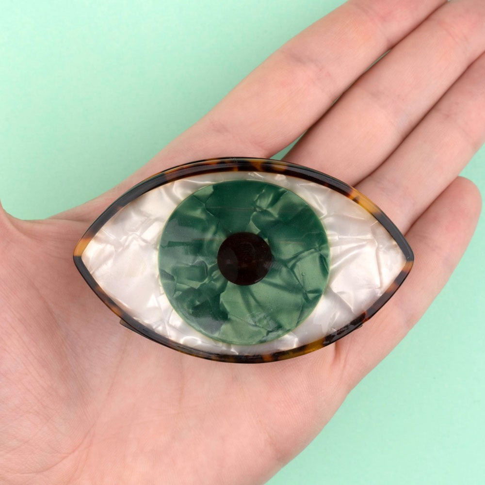 Pince à cheveux Oeil - Vert - Coucou Suzette