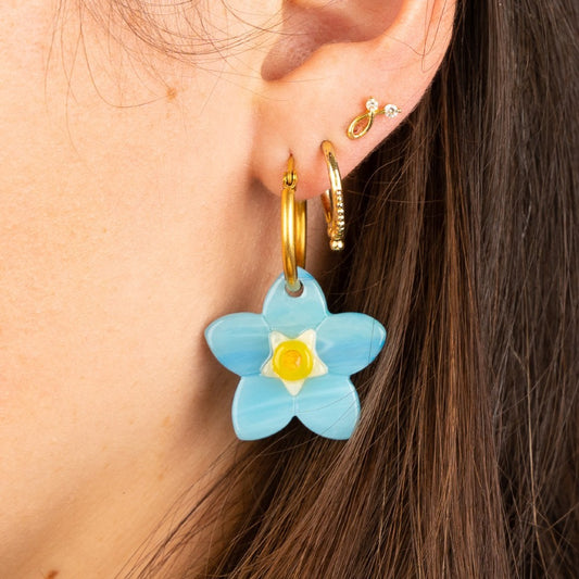 Boucles d'oreilles Myosotis