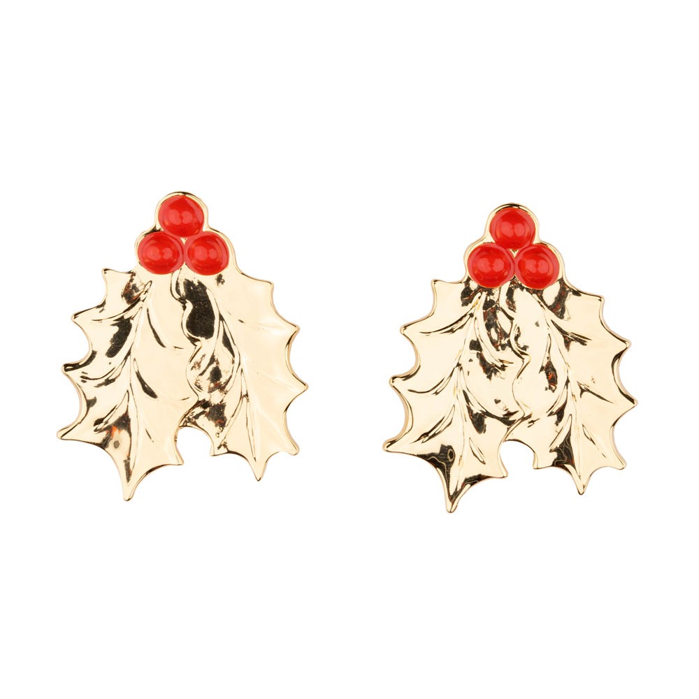 Boucles d'oreilles Houx - Coucou Suzette