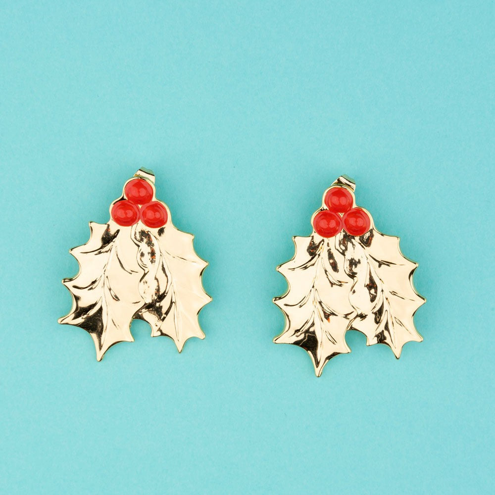Boucles d'oreilles Houx