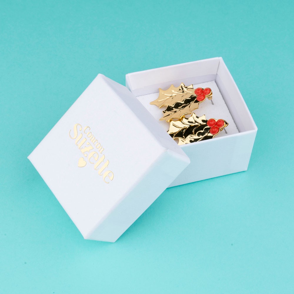 Boucles d'oreilles Houx - Coucou Suzette