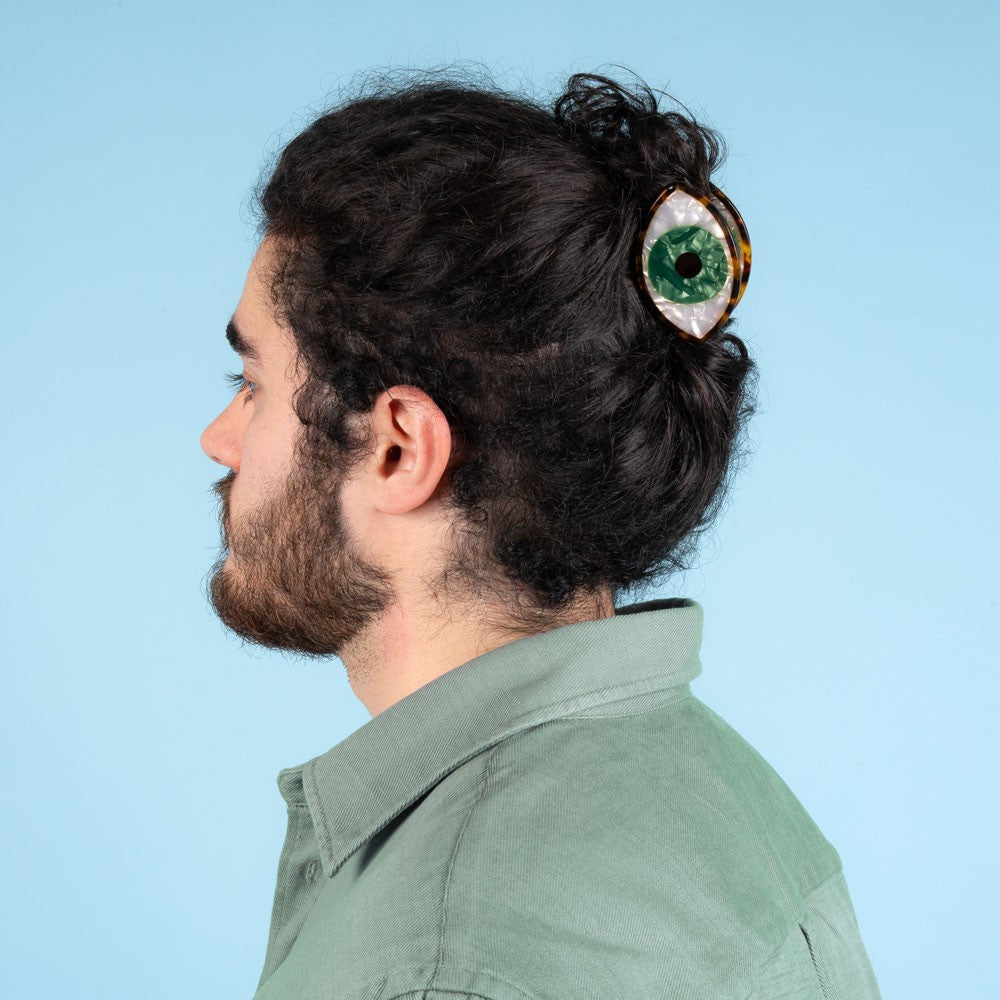 Pince à cheveux Oeil - Vert - Coucou Suzette