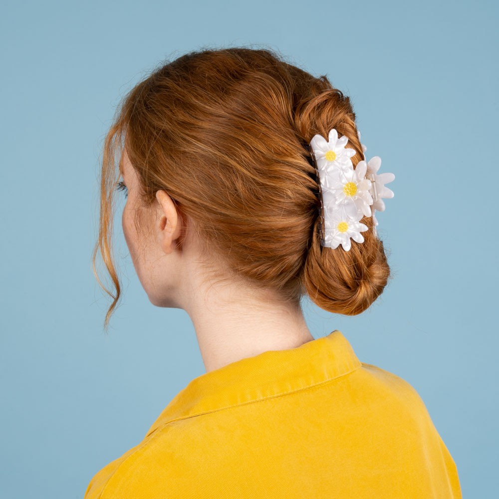 Grande pince à cheveux Pâquerettes