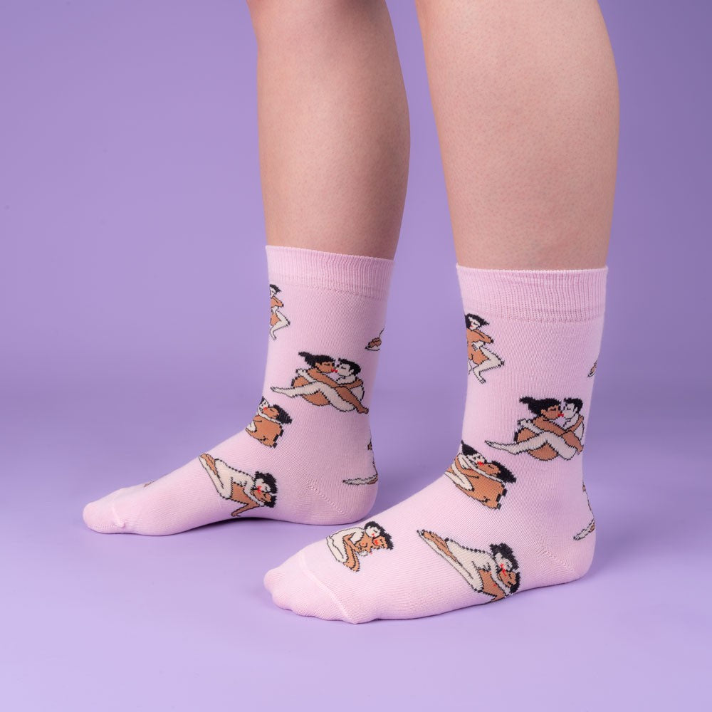 Chaussettes Kamasutra - Couples Heteros - Rose - Coucou Suzette