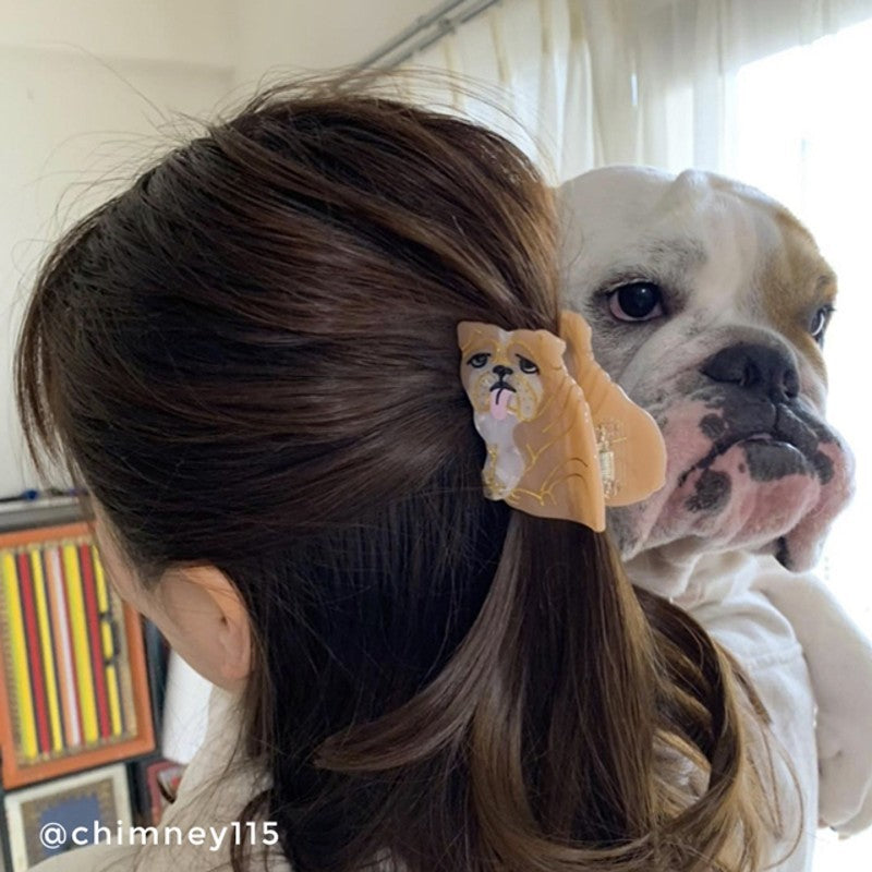 Pince à cheveux Bouledogue Anglais - Coucou Suzette