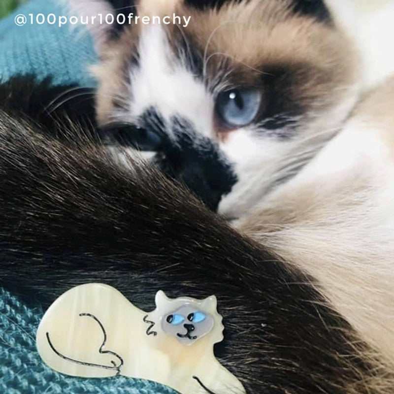 Barrette Chat Siamois - Coucou Suzette