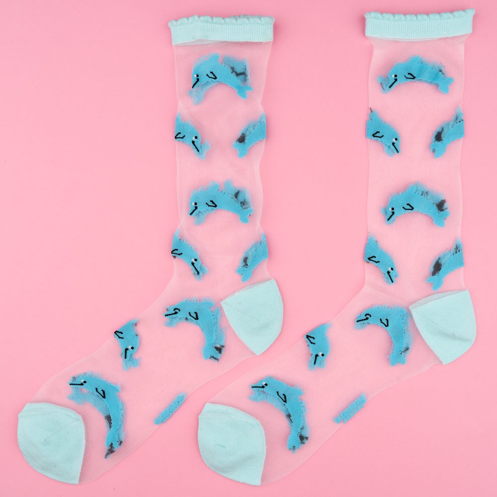 Chaussettes Transparentes Dauphin - Coucou Suzette