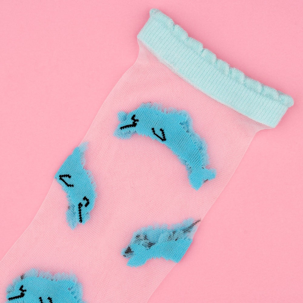 Chaussettes Transparentes Dauphin - Coucou Suzette
