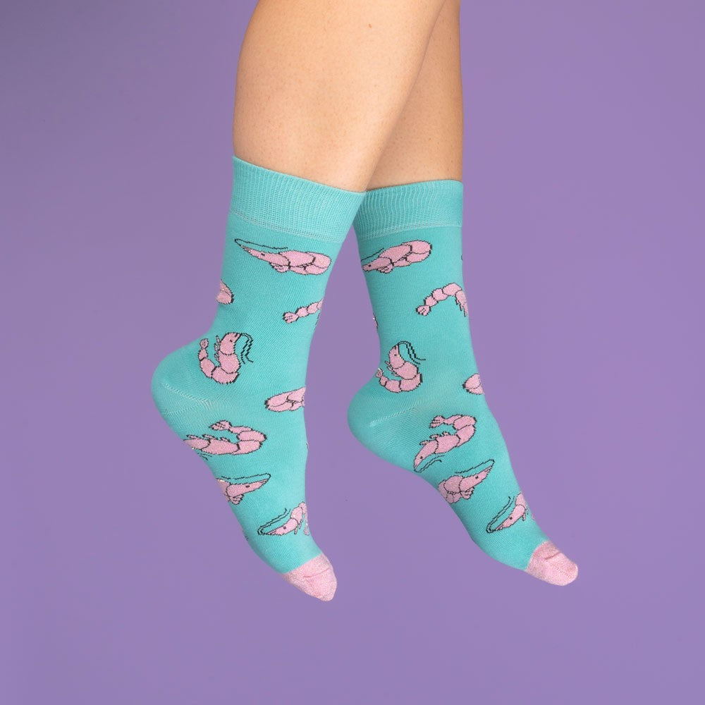 Pink Shrimp patterned socks – Coucou Suzette