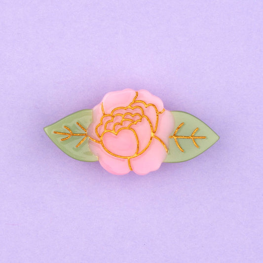 Barrette Pivoine