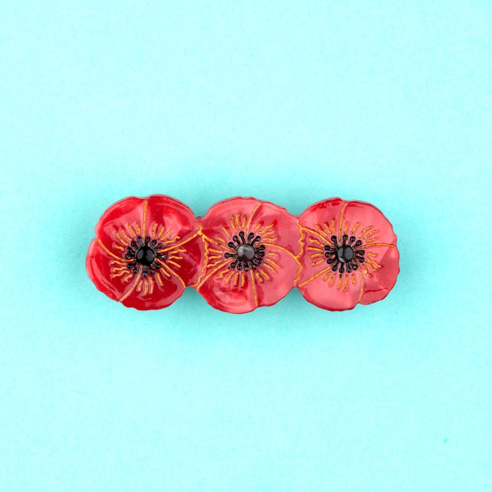 Barrette Coquelicot