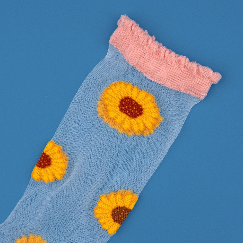 Chaussettes transparentes Tournesols - Coucou Suzette
