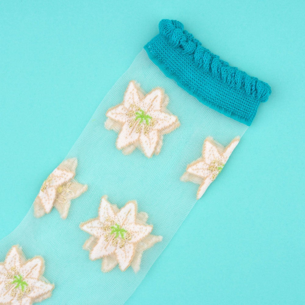 Chaussettes transparentes Lys - Coucou Suzette