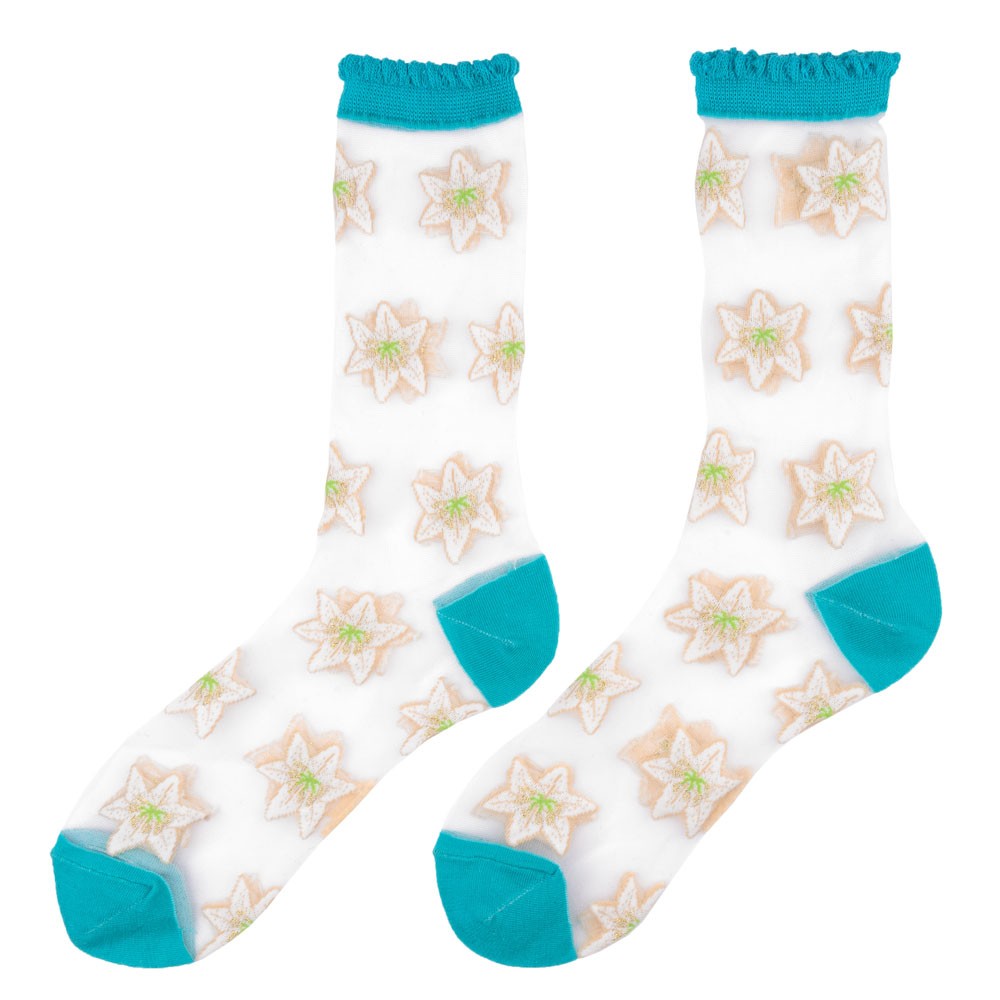 Chaussettes transparentes Lys - Coucou Suzette