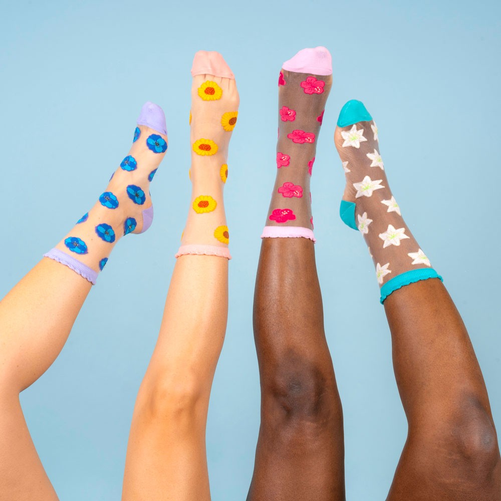 Chaussettes transparentes Anémone - Coucou Suzette